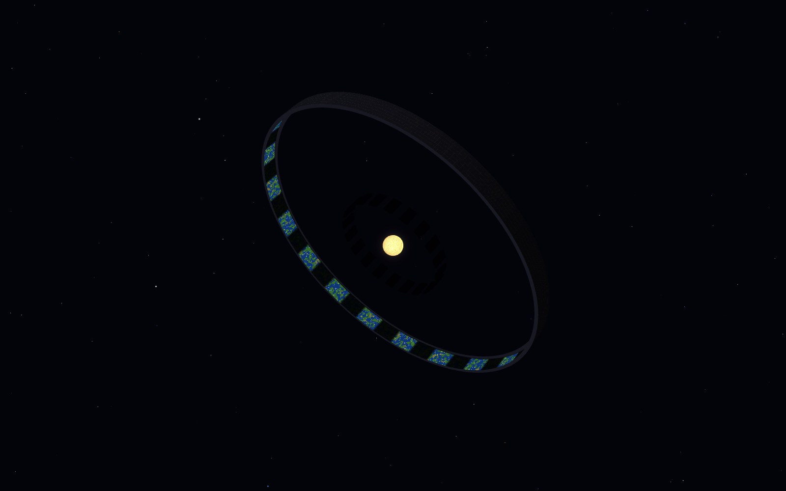 Ringworld, 3D artist's impression, from another angle
