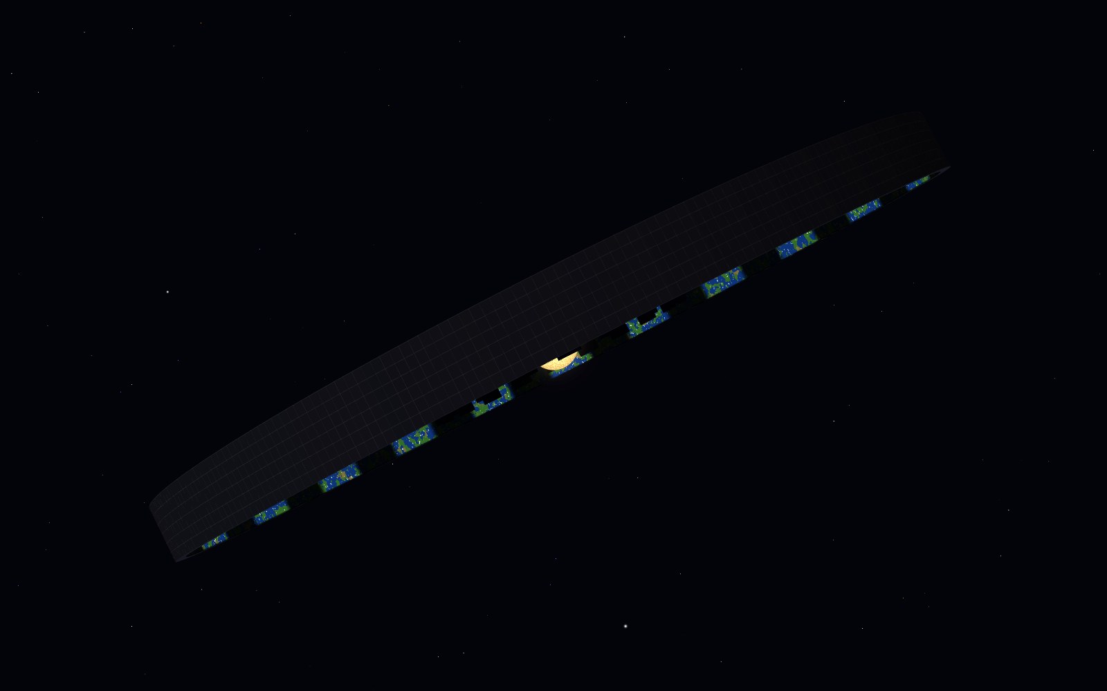 Ringworld, 3D artist's impression, close-up