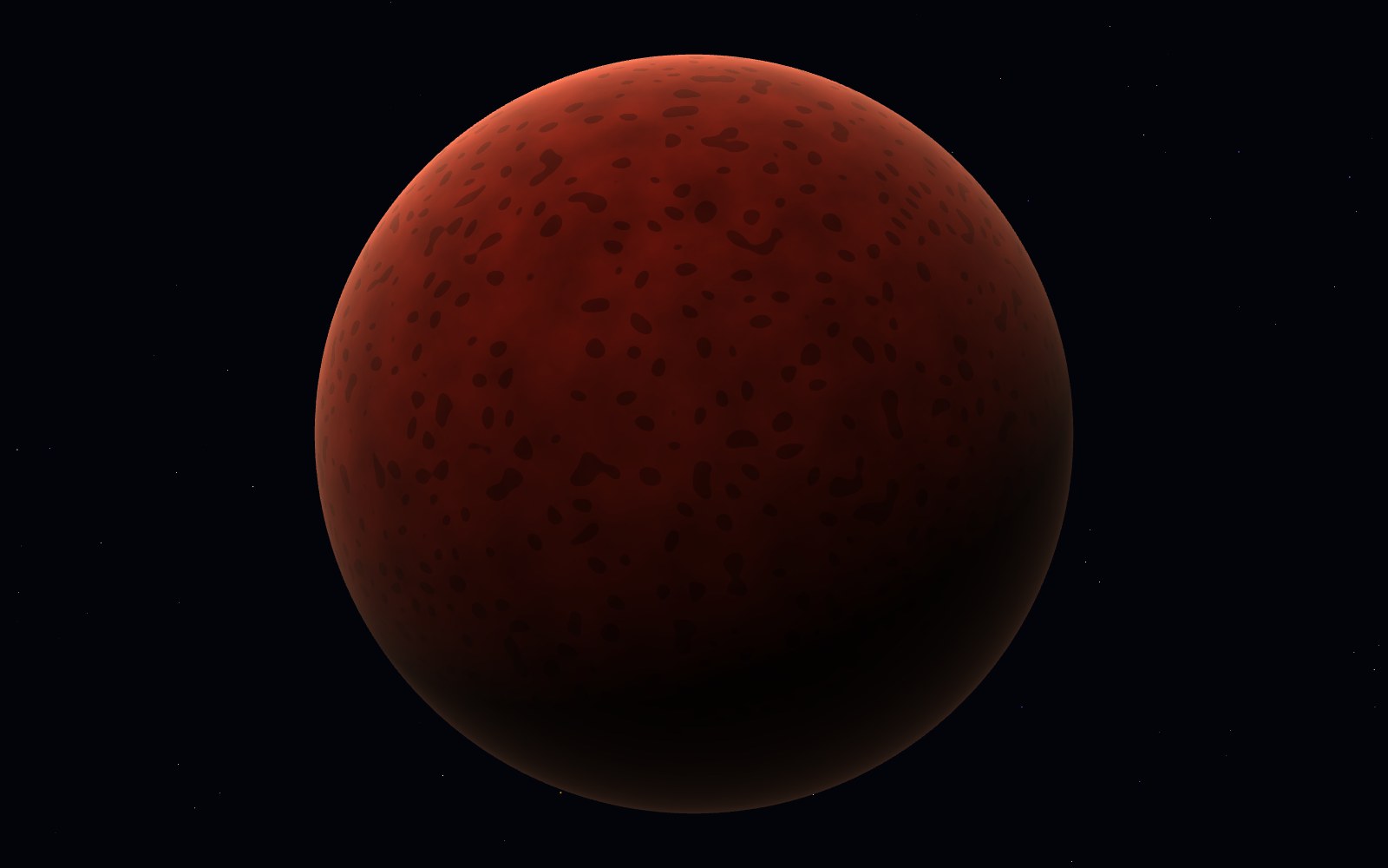 Sedna, 3D artist's impression, close-up