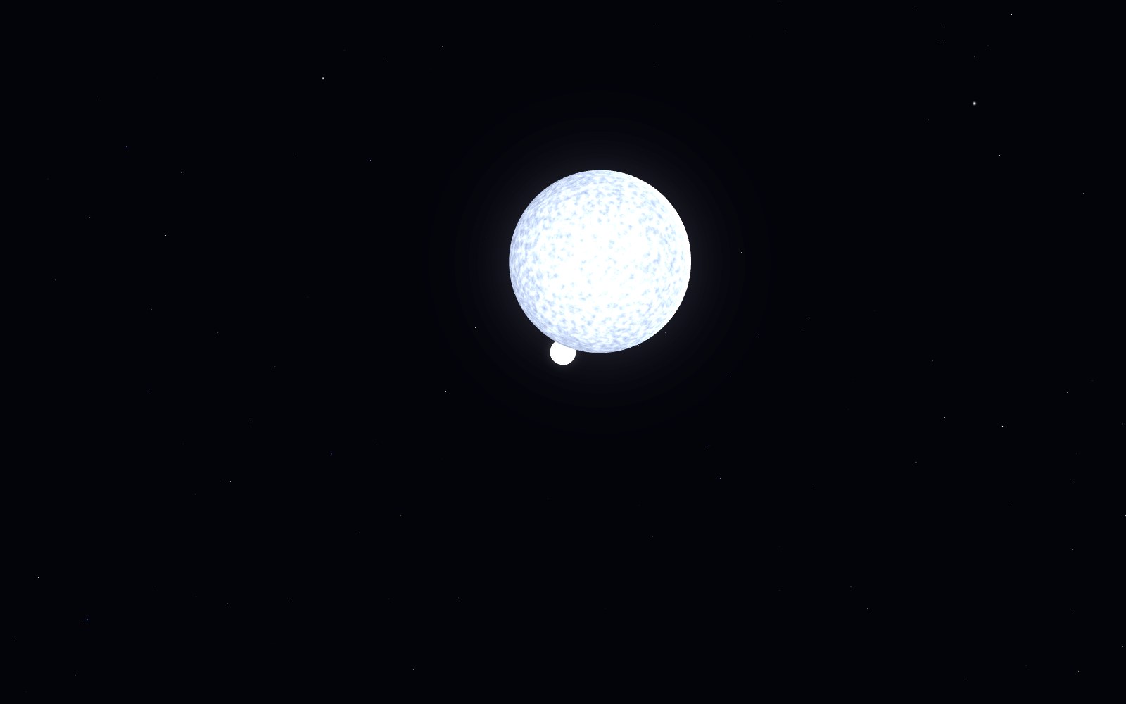 Sirius B, 3D artist's impression, from another angle