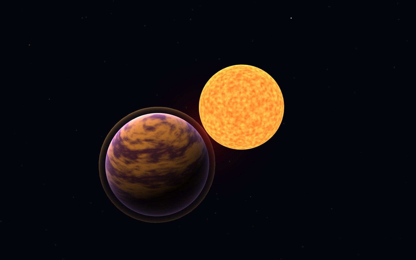 The smallest star, 3D artist's impression, close-up