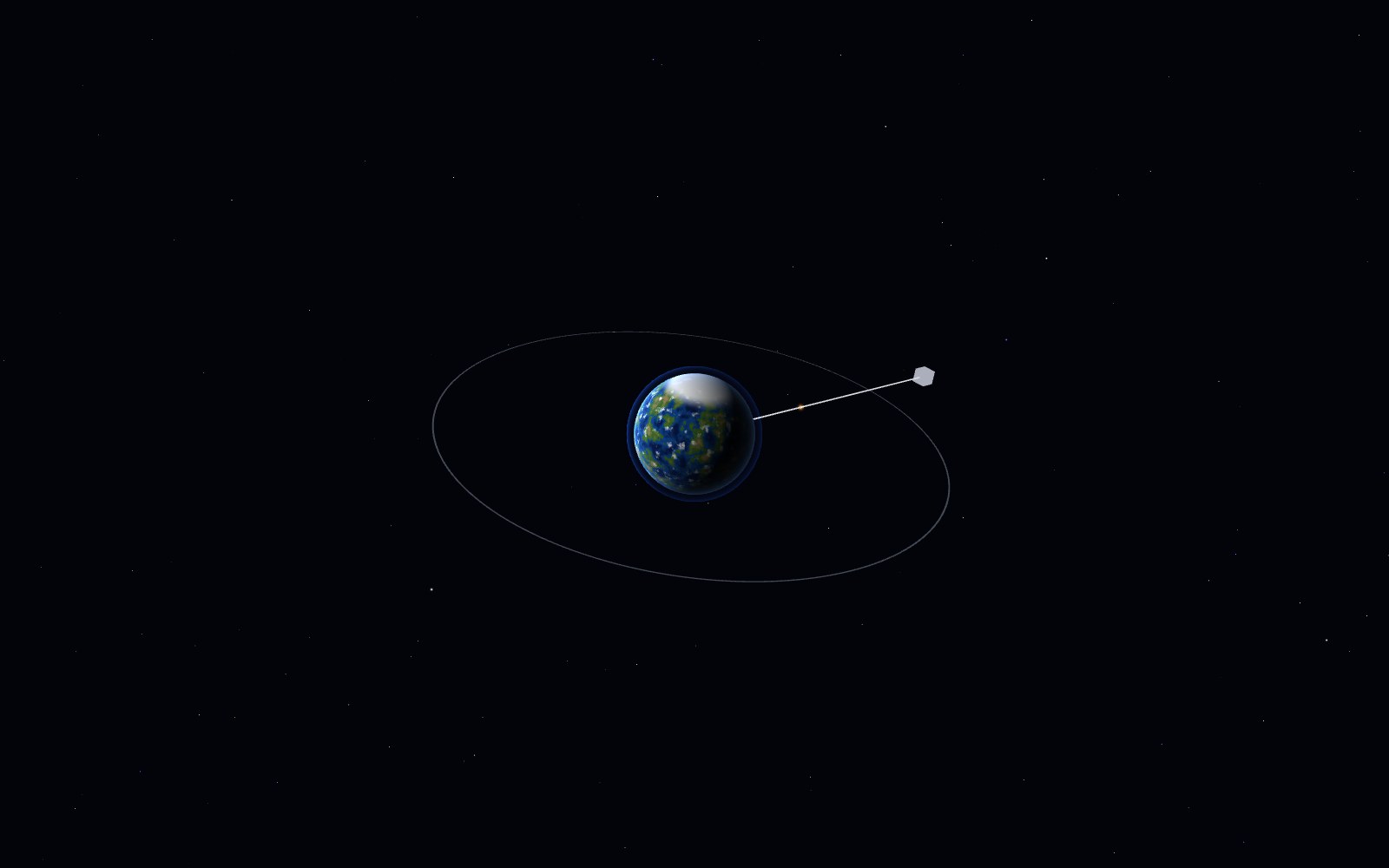 Space elevator, 3D artist's impression
