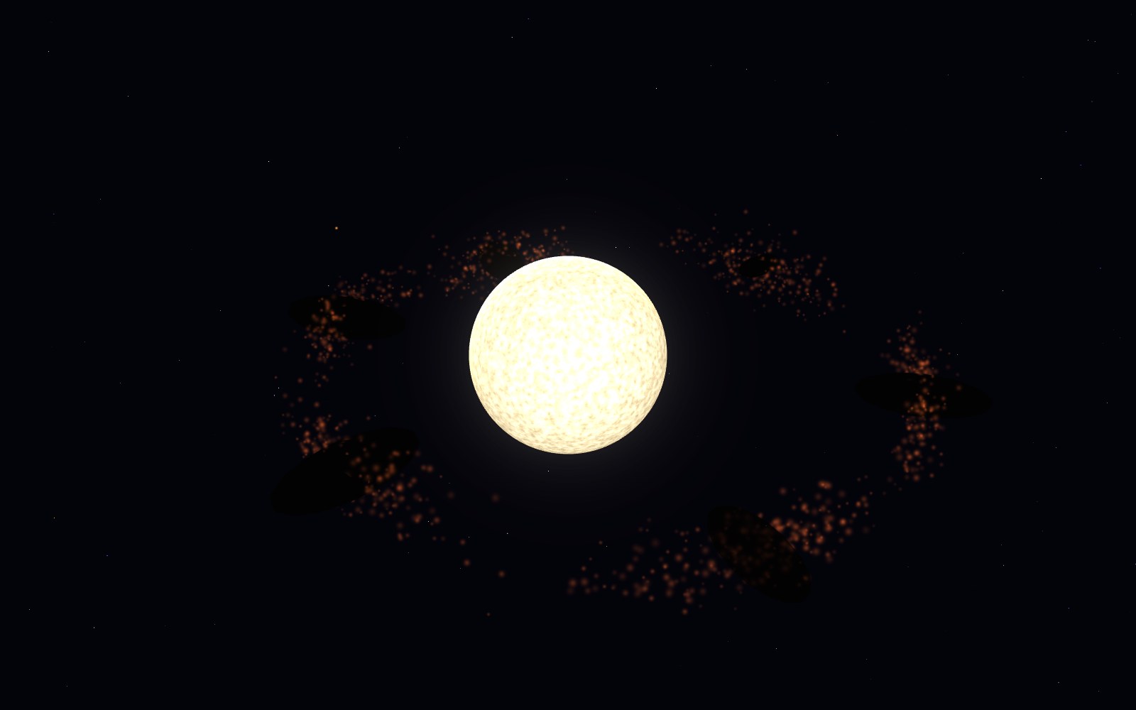 Tabby's Star, 3D artist's impression, close-up
