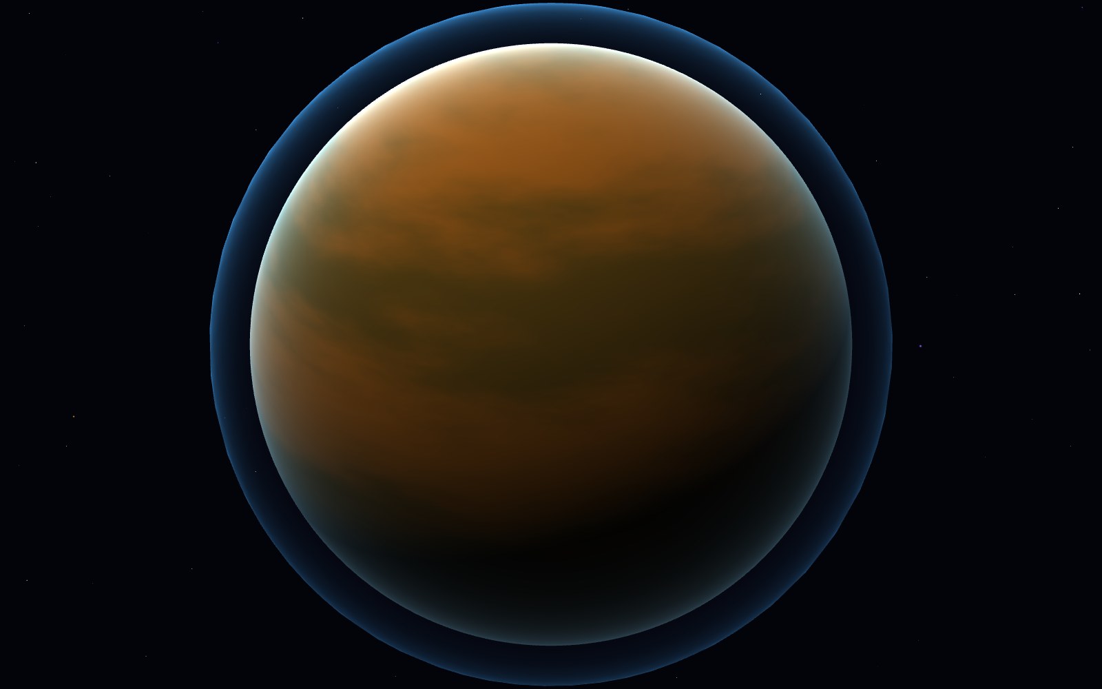 Titan, 3D artist's impression, close-up