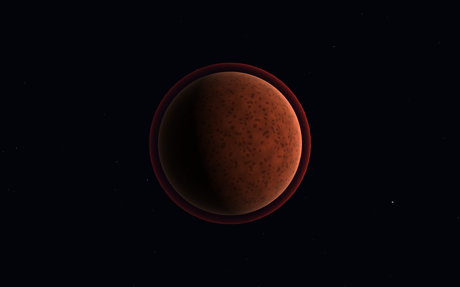 TOI-700 d, 3D artist's impression, from another angle