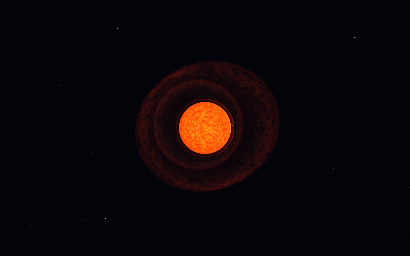 VY Canis Majoris, 3D artist's impression, from another angle