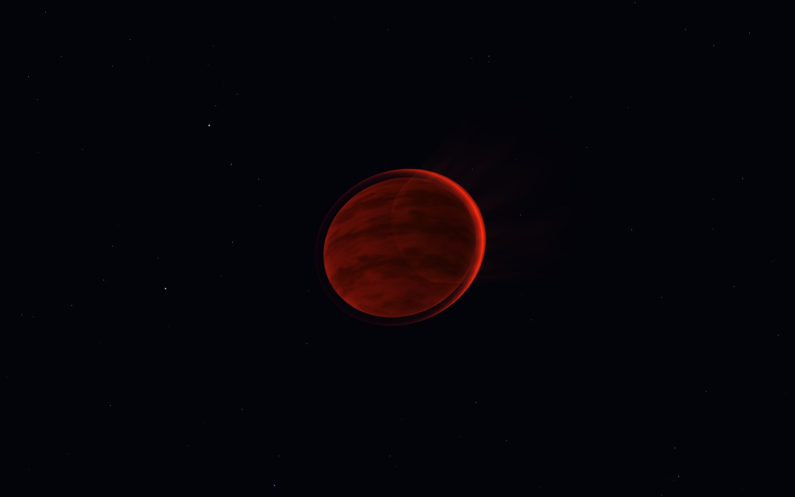 WASP-12b, 3D artist's impression, from another angle