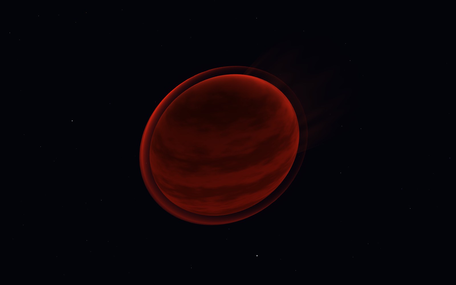 WASP-12b, 3D artist's impression, close-up