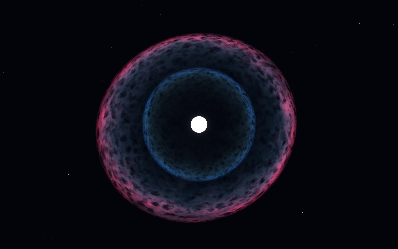 White dwarf, 3D artist's impression, close-up