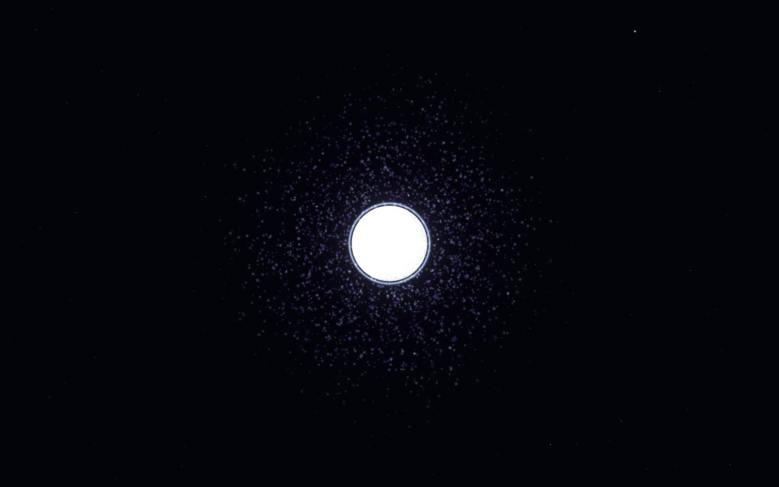 White hole, 3D artist's impression