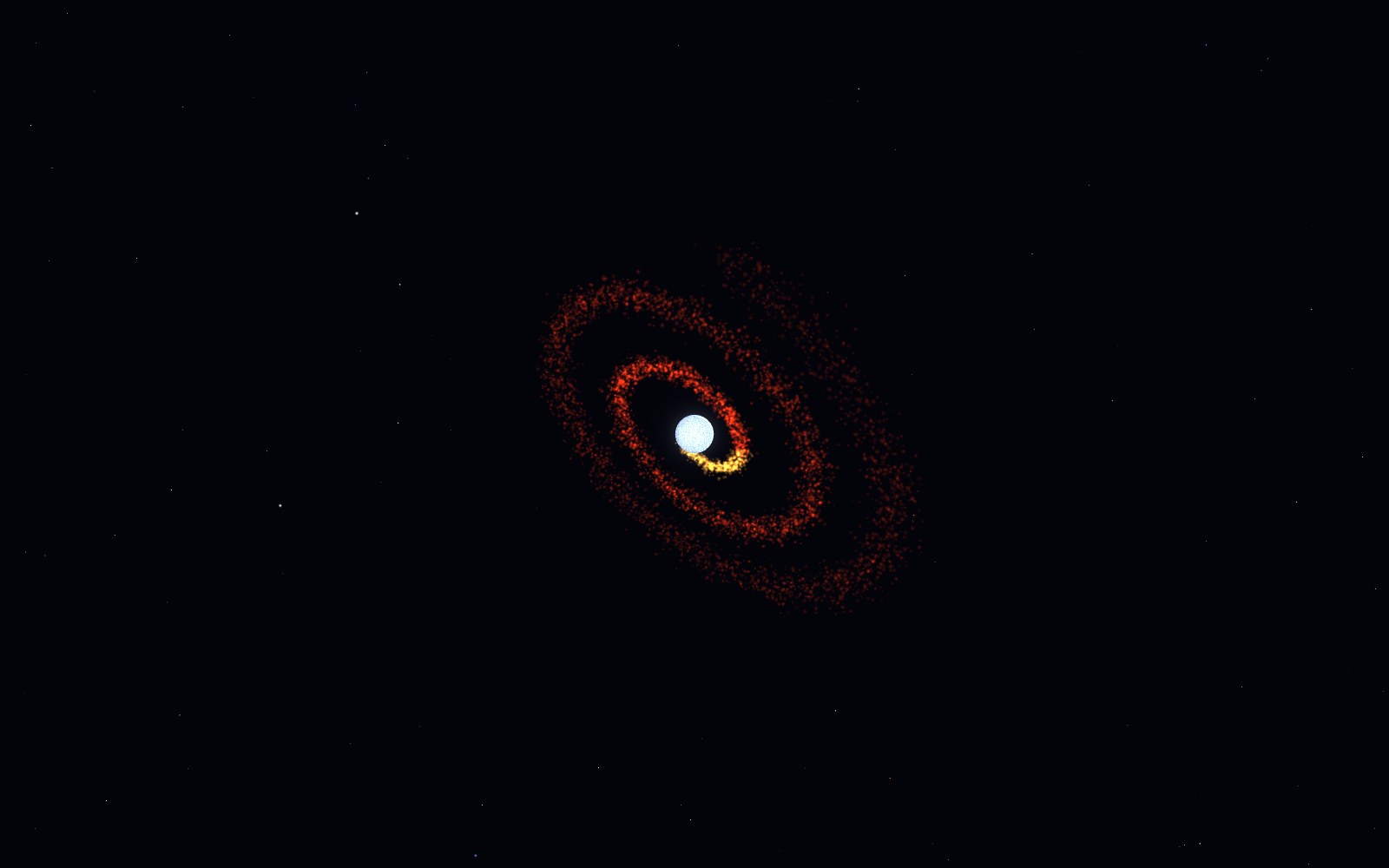 Wolf–Rayet stars, 3D artist's impression, from another angle