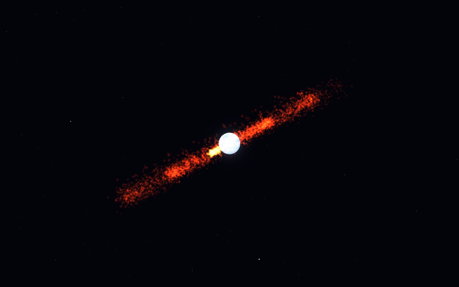 Wolf–Rayet stars, 3D artist's impression, close-up