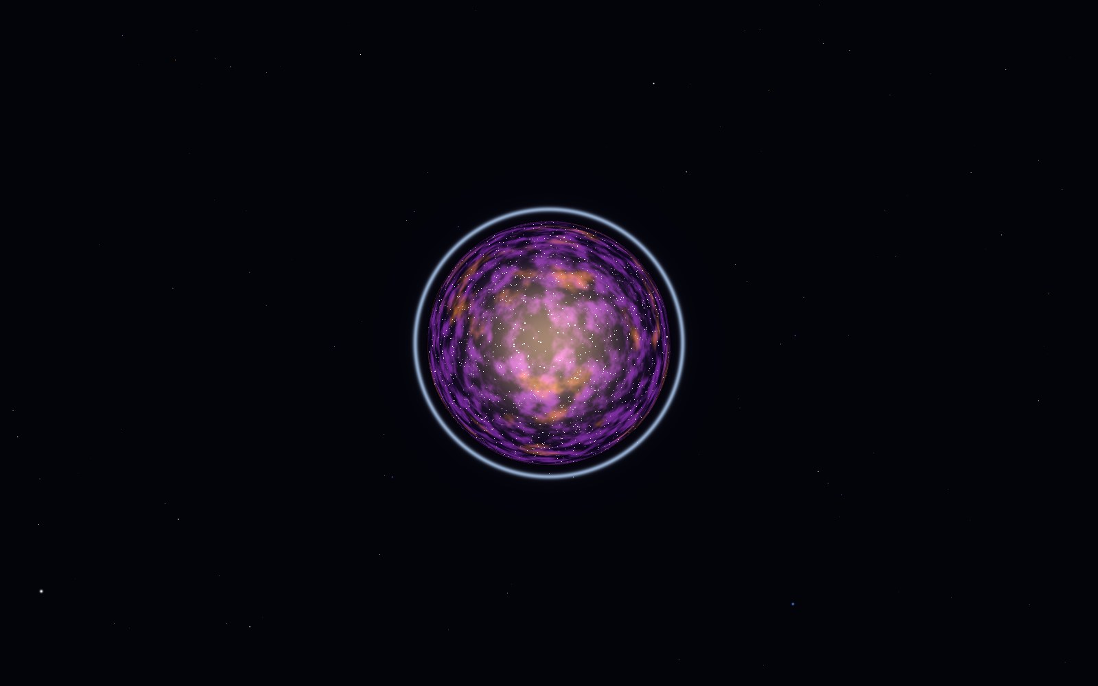 Wormhole, 3D artist's impression, from another angle