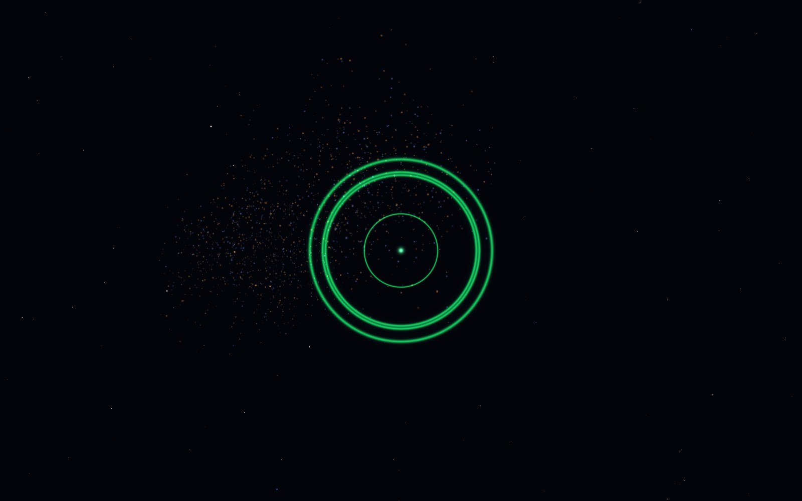 The Wow! signal, 3D artist's impression, from another angle