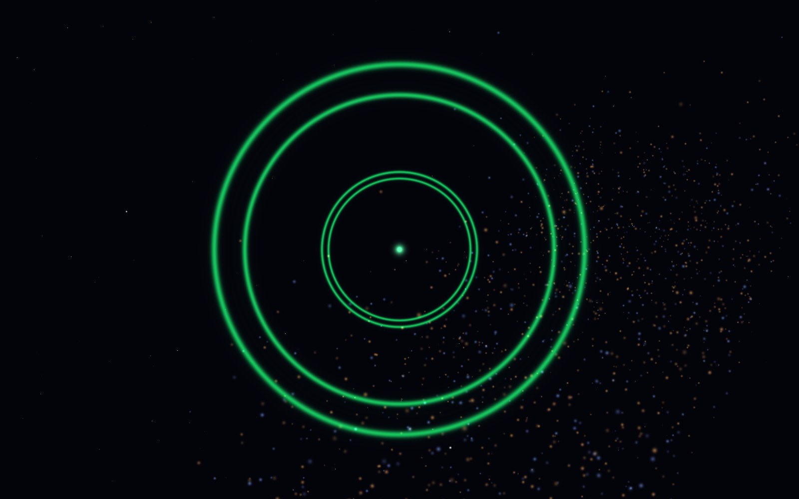 The Wow! signal, 3D artist's impression, close-up